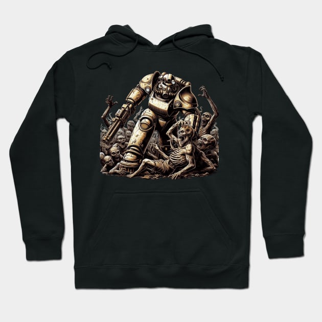 Brotherhood of steel eliminate ghoul Hoodie by Cute&Brave